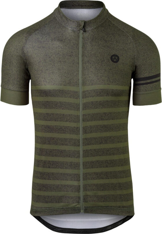 Agu shirt km melange army green Groen