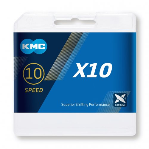 Kmc ketting 10-speed x10 links Grijs
