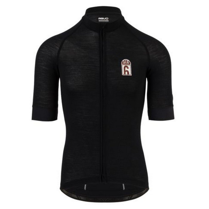 Agu shirt km six6 solid merino Zwart