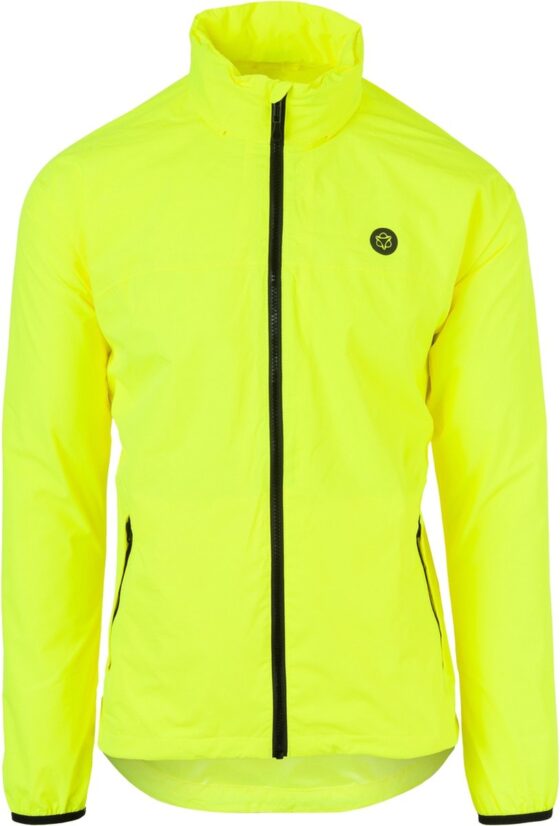 Agu rain jacket essential men fluo yellow Geel
