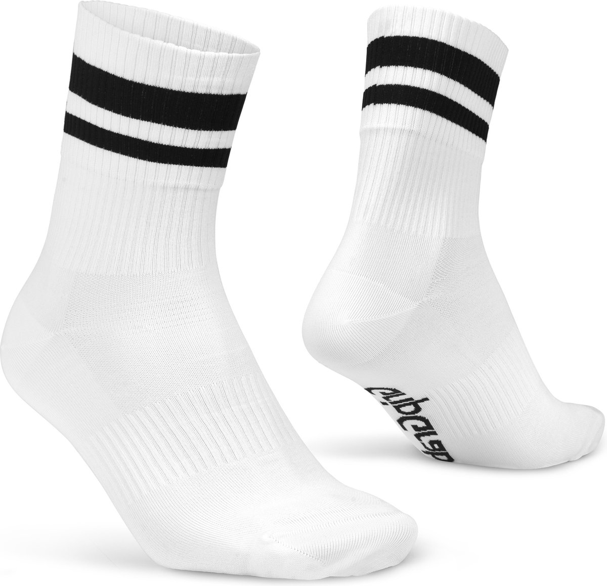Gripgrab original stripes crew socks whithe White