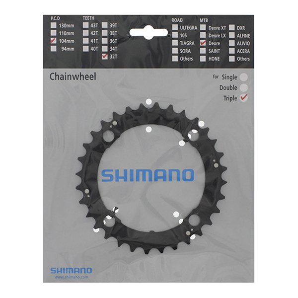 Shimano Kettingblad 32T Deore BLACK