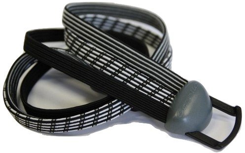 Gazelle snelbinder/zilver met pvc haak vk ZWART