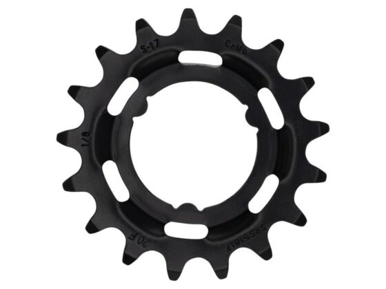 Kmc tandwiel shimano 17t chromoly 1/8" Zwart