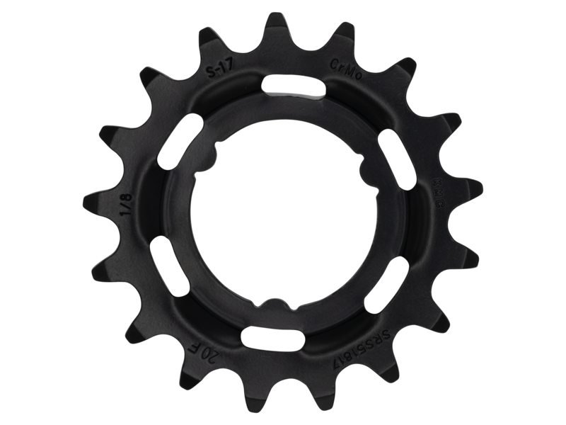 Kmc tandwiel shimano 17t chromoly 1/8" Zwart