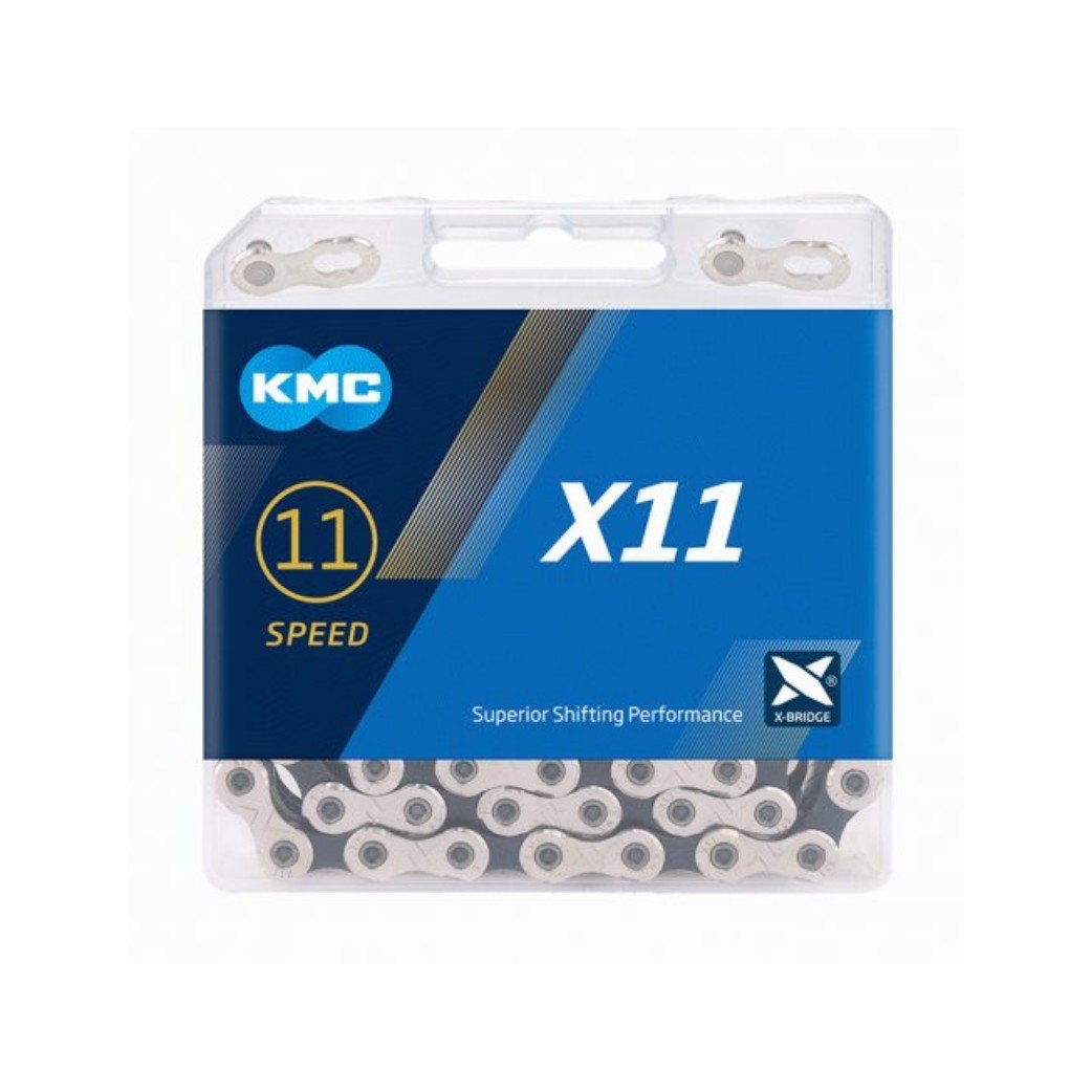 Kmc ketting 11-speed x11 links/zwart Zilver