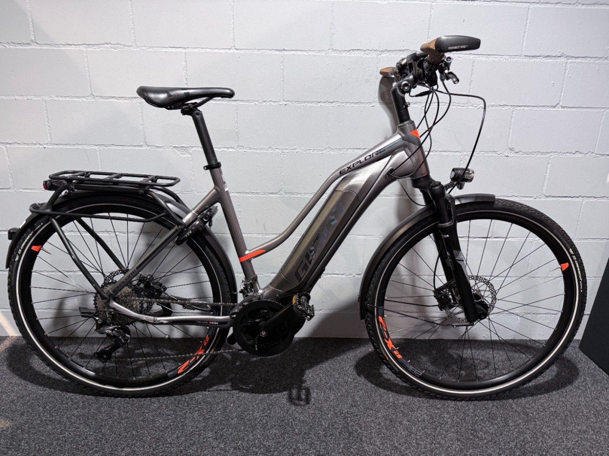Giant Explore E+ 0 Sta 25km/h Grey/orange Grijs 2018