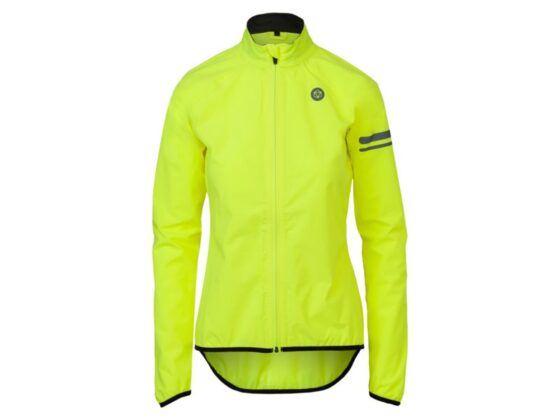 Agu rain jacket essential women fluo yellow Geel