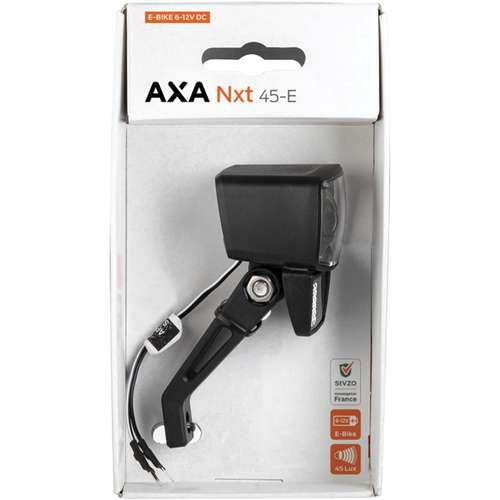 Axa led koplamp nxt 45 e-bike 6-12v 45 lux, led, e Zwart