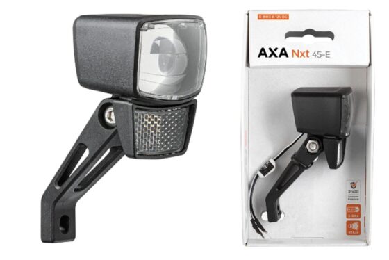 Axa led koplamp nxt 45 e-bike 6-12v 45 lux, led, e Zwart