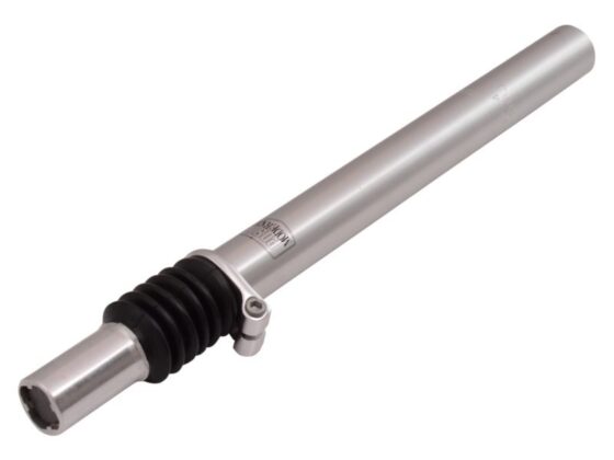 Cordo zadelpen 27,2x300 verend kaars aluminium Zwart