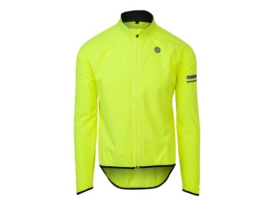 Agu rain jacket essential men fluo yellow Geel