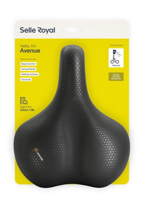Selle Royal zadel avenue relaxed unisex Zwart