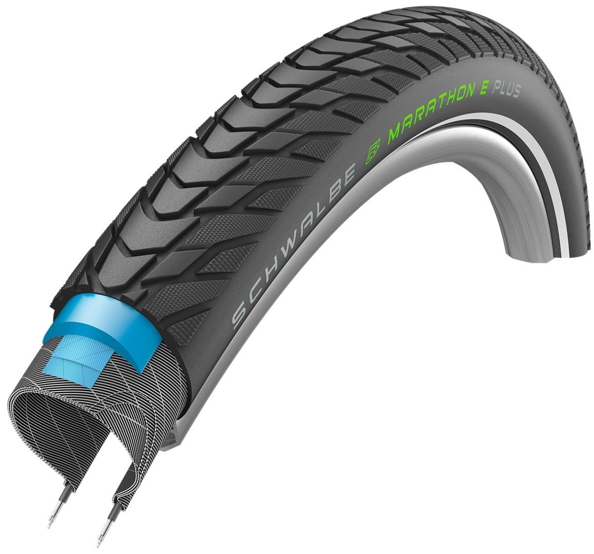 Schwalbe 28x1 5/8x1 3/8 Marathon E-Plus RS 11159077.0 Zwart