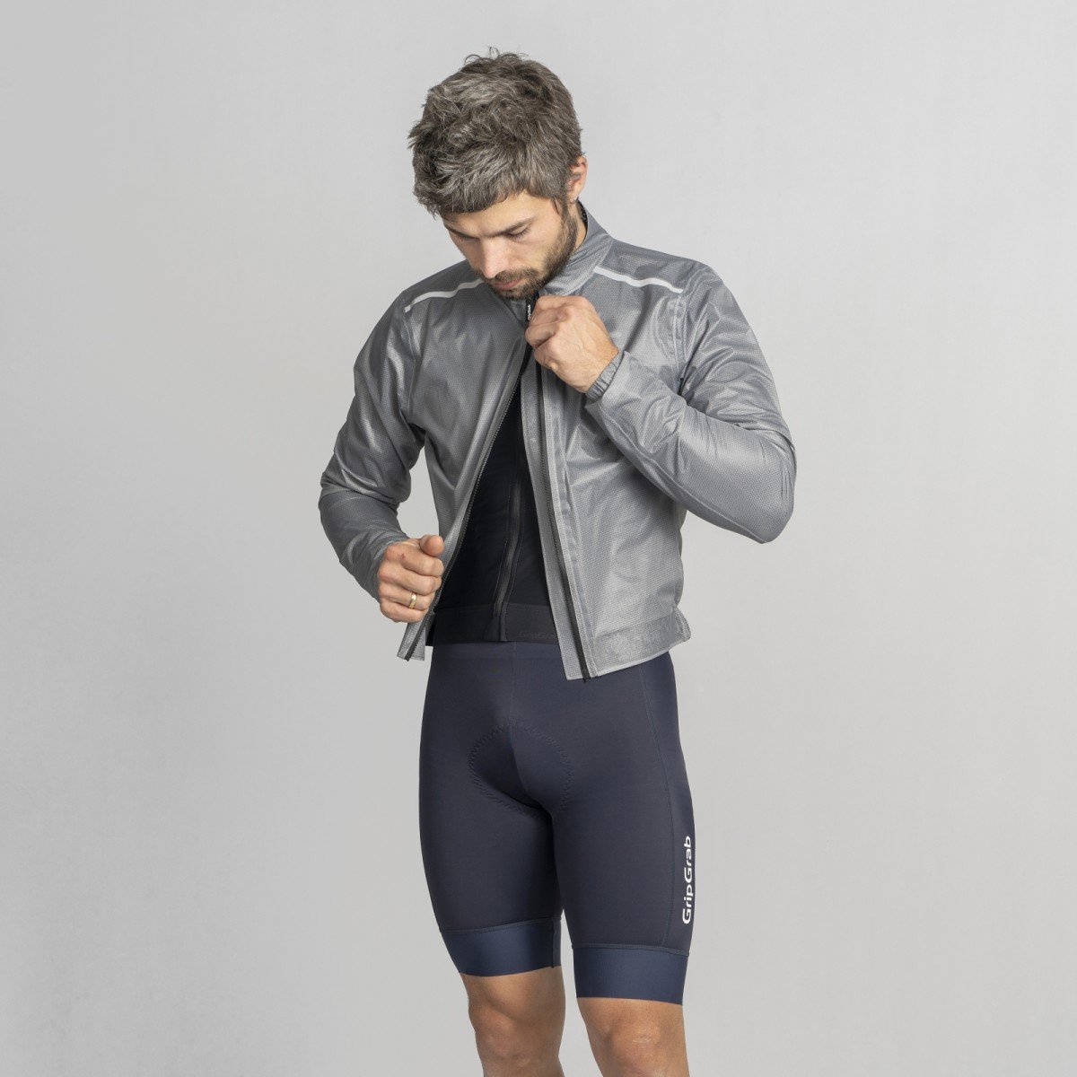 Gripgrab PACR opvouwbare regenjas Transparent