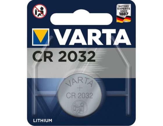 Varta batterij cr2032 lithium knoopcel blister (1) Blauw