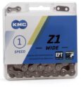 Kmc ketting singlespeed z1 112l 1/2x1/8 wide ept Zilver