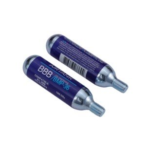BBB BMP-35 Cartridges Co2 AirTanks (2 Stuks) Zilver