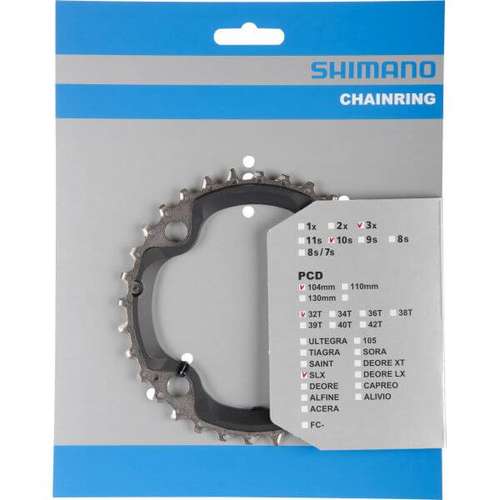Shimano Kettingblad 32T-AE 10Sp Div BLACK