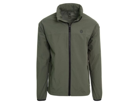 Agu go rain jacket essential army green Groen