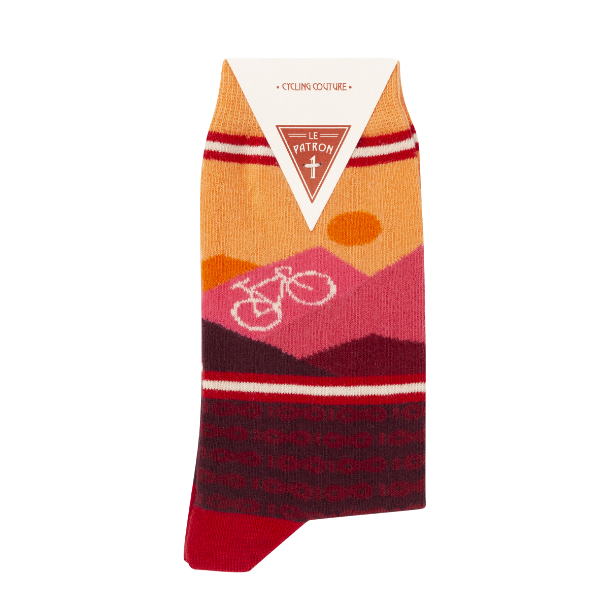 Le Patron Mountain socks Bordeaux