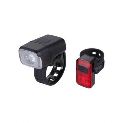 BBB BLS-164 Verlichtingsset NanoStrike 400 Combo + BLS-152 Rear Spark 2.0 Zwart