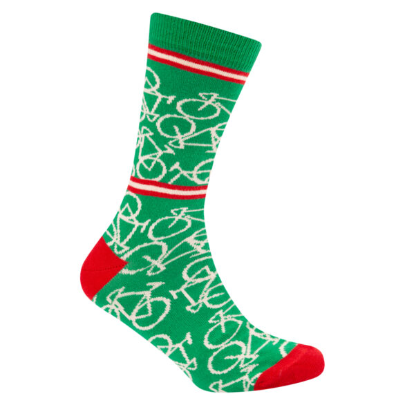 Le Patron Bicycle socks italian green Groen
