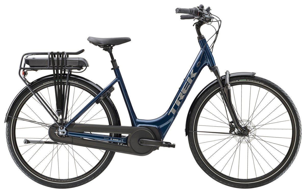 Trek District+ 2 Lowstep 400WH MULSANNE BLUE Dames 2024