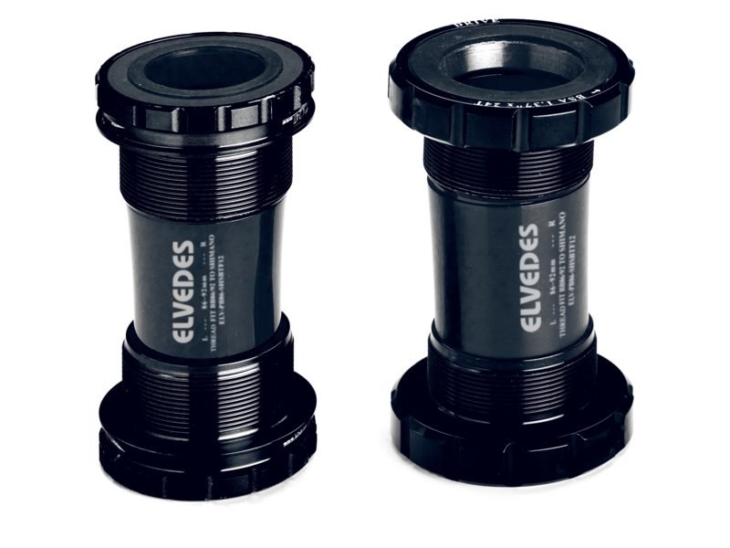 Elvedes thread fit bottom brac ket bsa mtb 24mm vo Zwart