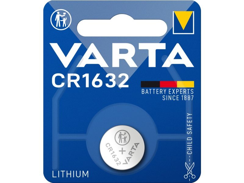 Varta batterij cr1632 lithium 3v knoopcel blister Blauw