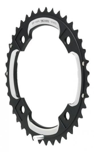 Sram kettingwiel blad 36t steek 104 2x10 geen pin Zwart