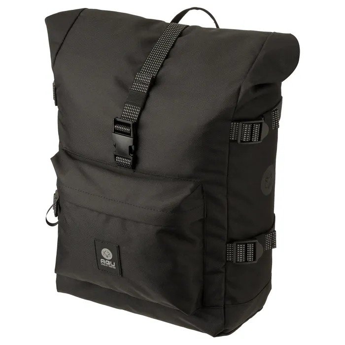 Agu h2o roll-top ii enkele fietstas urban Zwart