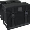 Fastrider Fr canvas 47l dubbele fietstas basics Zwart