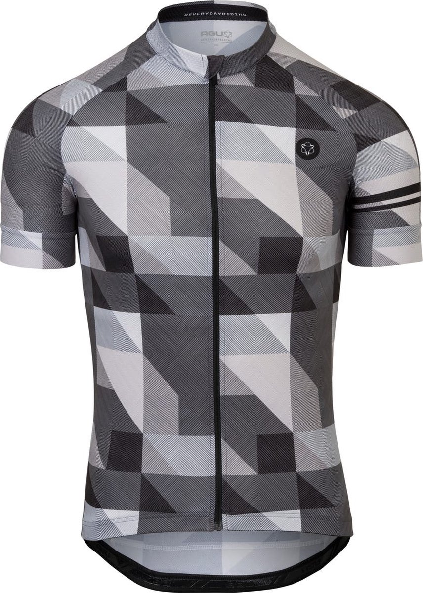 Agu jersey ss triangle stripe essential men Zwart