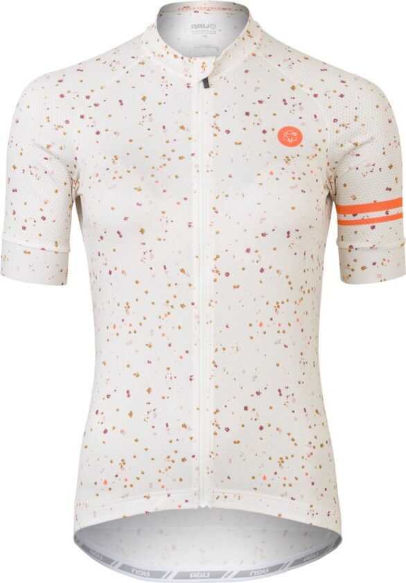 Agu shirt km mini flower dm cream Wit
