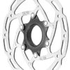 Tektro remschijf 160mm centerlock Zilver