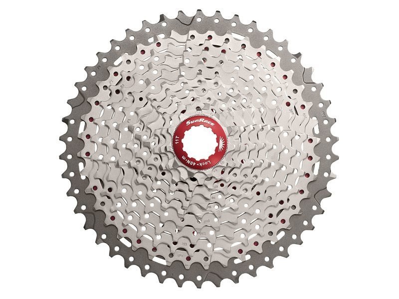 Sunrace cassette 11-46t 11 speed metallic Zilver