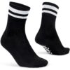 Gripgrab original stripes crew socks black