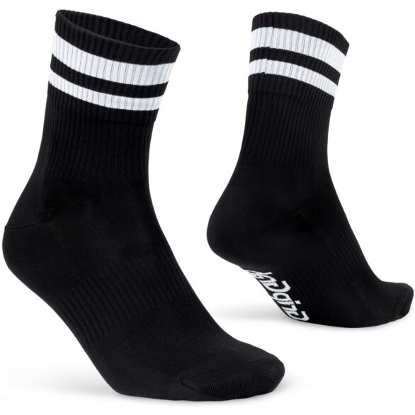Gripgrab original stripes crew socks black