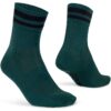 Gripgrab original stripes crew socks groen Green