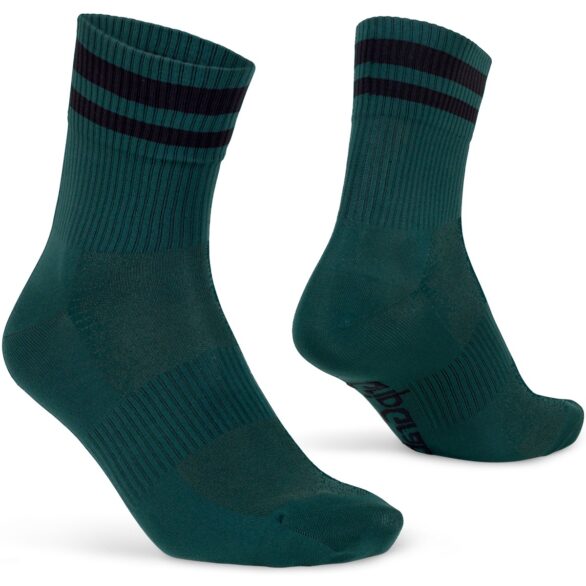 Gripgrab original stripes crew socks groen Green