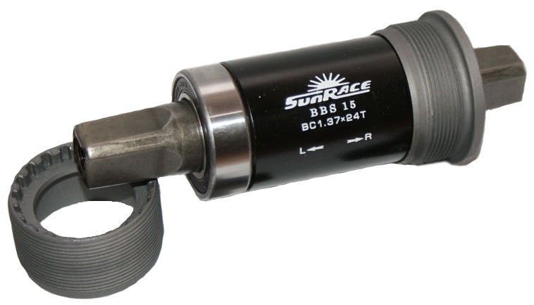 Sunrace trapasset bsa 122 stalen cup, excl. bout Zwart/Grijs