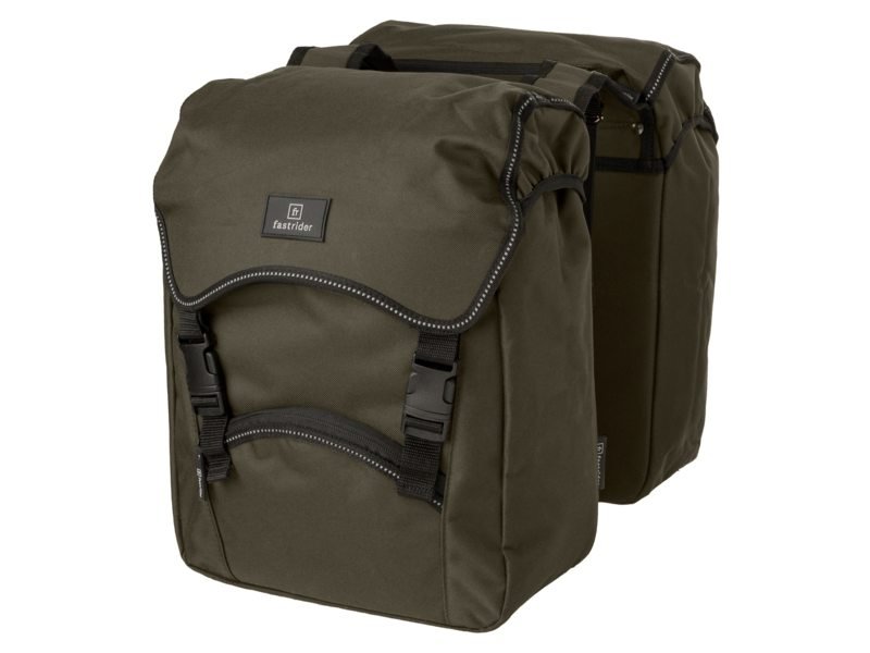 Fastrider Fr unibag traffic dubbele fietstas basics legergro Groen