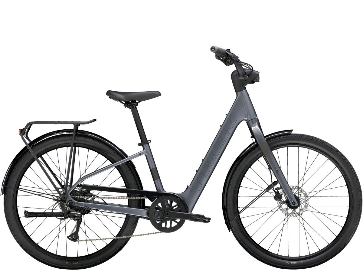 Trek Verve+ 1 Lowstep LT GALACTIC GREY Dames 2024