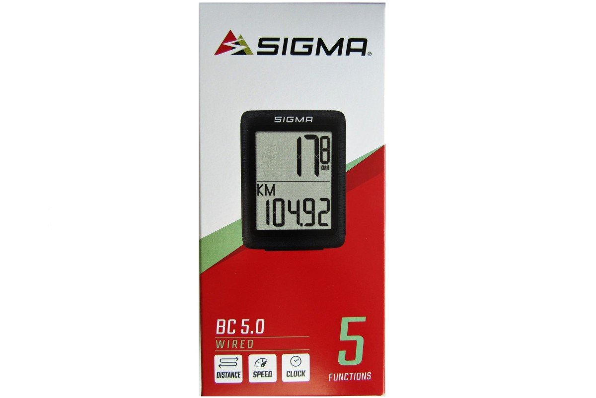 Sigma computer bc 5.0 wr bedraad Zwart