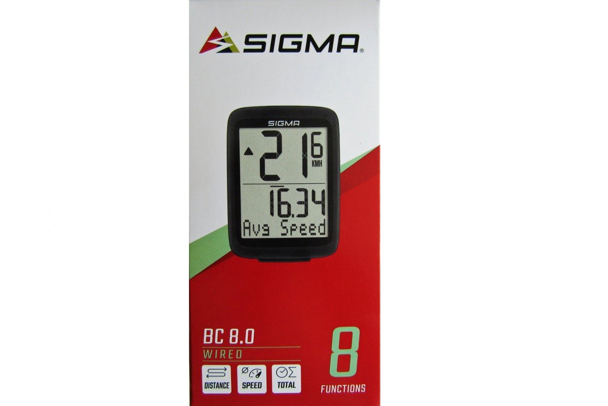 Sigma computer bc 8.0 wr bedraad Zwart