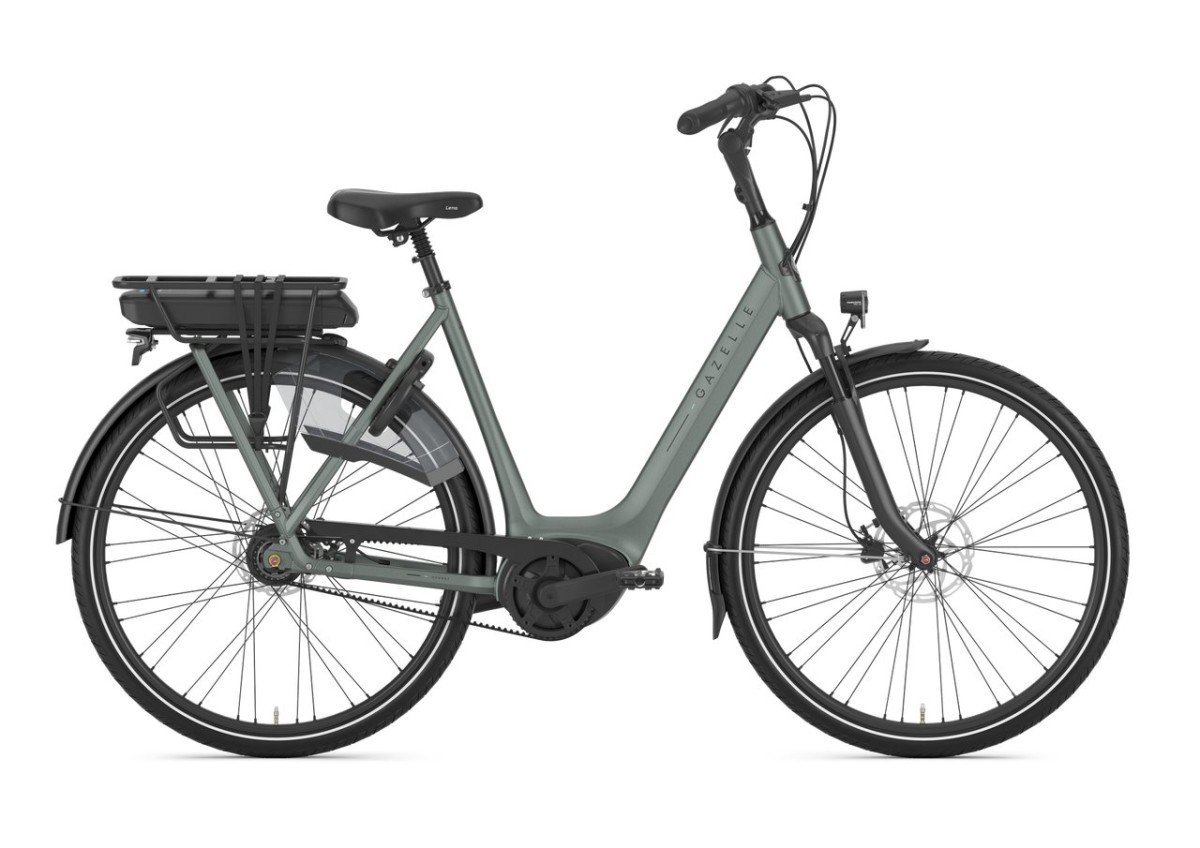Gazelle Orange C8+ 500w Twilight Green Mat Dames 2026