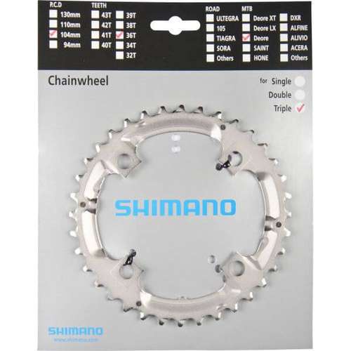 Shimano Kettingblad 36T Deore SILVER