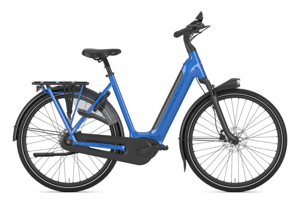 Gazelle Grenoble c8+ 600wh Tropical Blue Glans Dames 2026