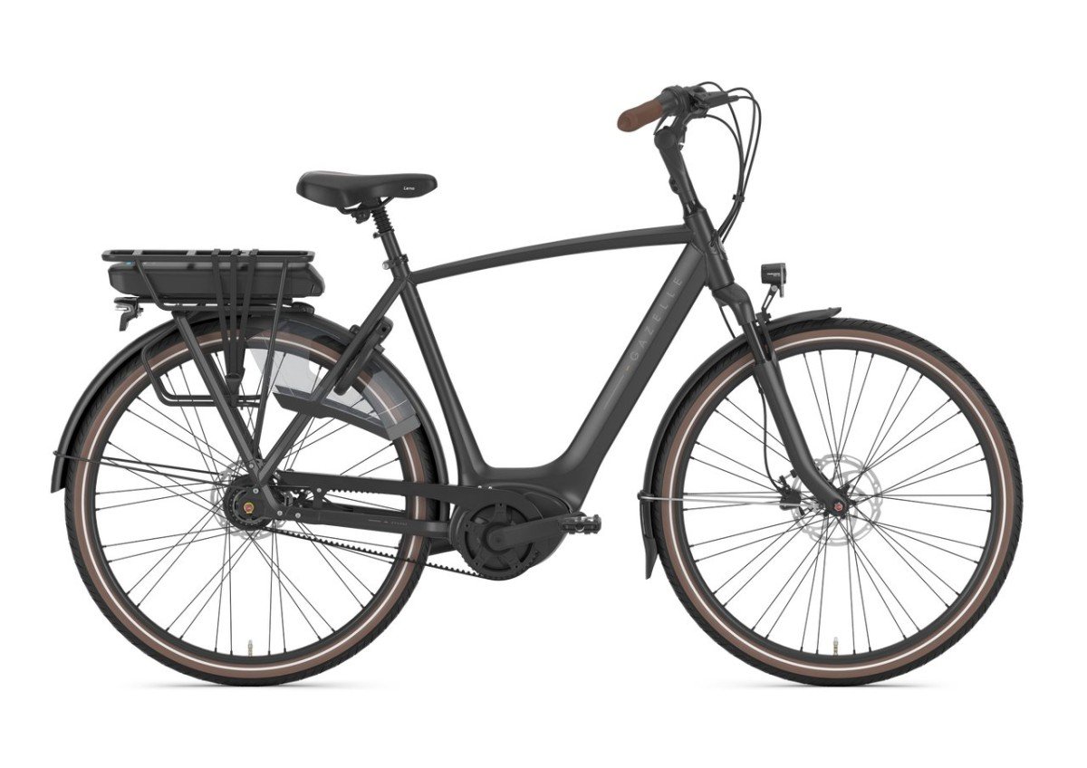 Gazelle Orange C8+ 500w Black Mat Heren 2026